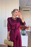 Yaşam Pantolonlu Takım Bordo BORDO