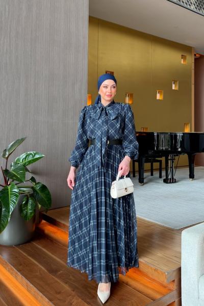 Yıldız Elbise Lacivert Lacivert