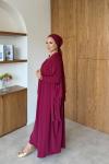 Zarife  Üçlü Pantolon Takım Bordo  BORDO