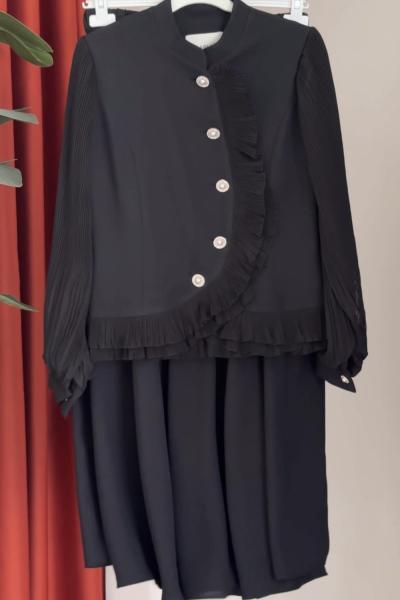 Zeliha Takım Siyah Siyah