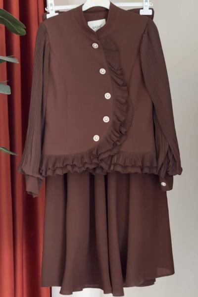 Zeliha Takım Kahverengi Kahverengi