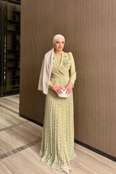 Zerda Etekli Takım Mint Yeşili Mint Yeşili