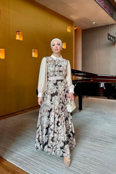 Zeynep Elbise Siyah Siyah