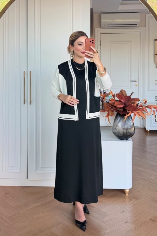 Zilan Elbise Takım Siyah SİYAH