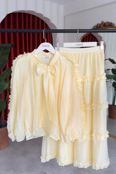 Zuhal Etekli Takım Sarı Sarı