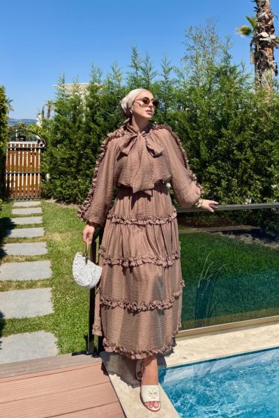 Zuhal Etekli Takım Kahverengi Kahverengi