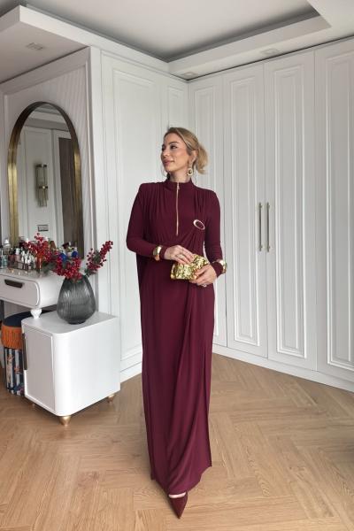 Zümra Tulum Bordo Bordo