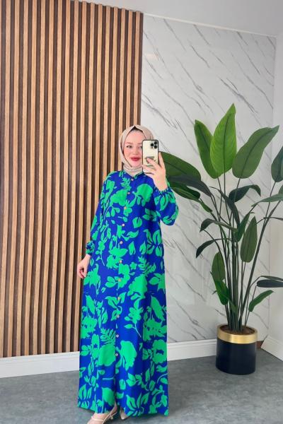 Bahar Pamuklu Viskon Elbise