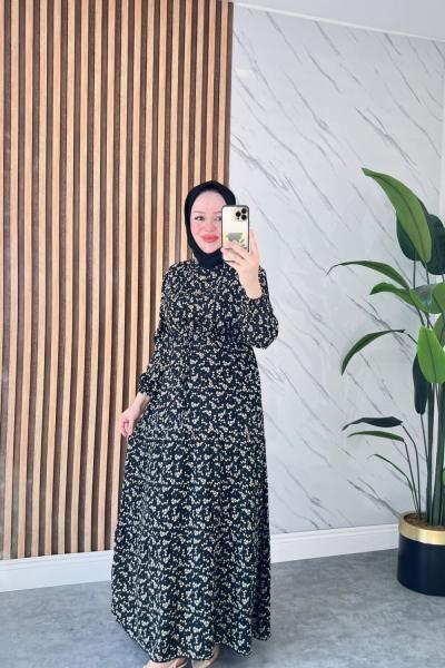 Filiz Pamuk Viskon Elbise