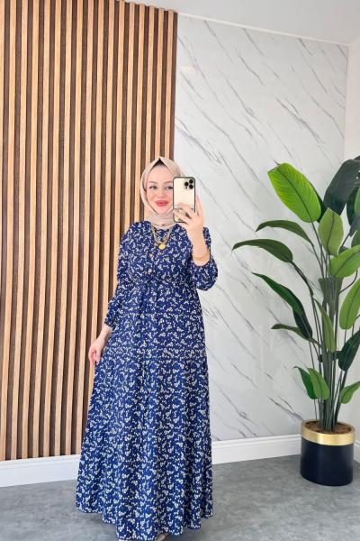 Filiz Pamuk Viskon Elbise