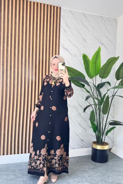 Gülnaz Pamuklu Viskon Elbise