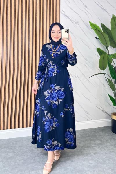 Gülümser Pamuklu Vİskon Elbise