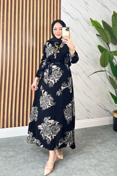 Gülümser Pamuklu Vİskon Elbise