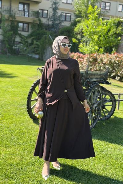 Alisa Takım Kahverengi Kahverengi