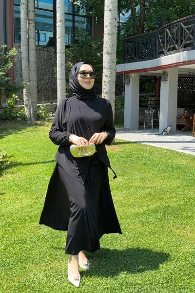 Alisa Takım Siyah Siyah