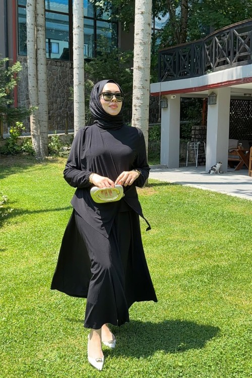 Alisa Takım Siyah Siyah