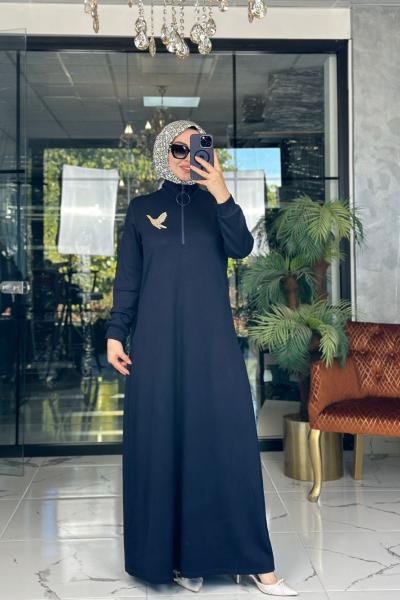 Aylin Elbise Lacivert Lacivert