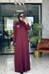 Aylin Elbise Bordo Bordo