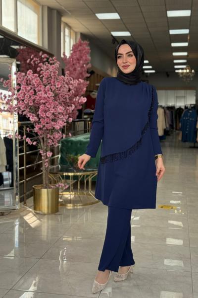 Aysel Pantolon Takım-Lacivert Lacivert