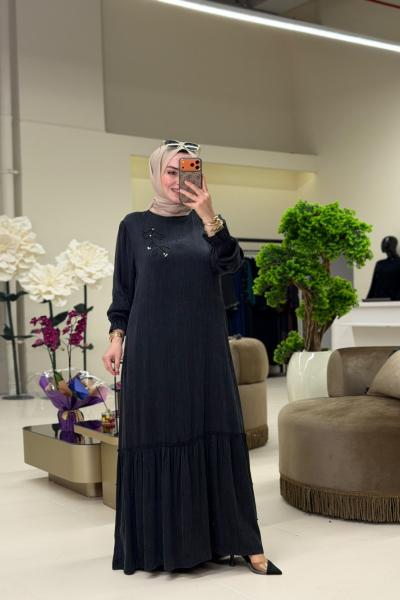 Begüm Elbise Siyah Siyah