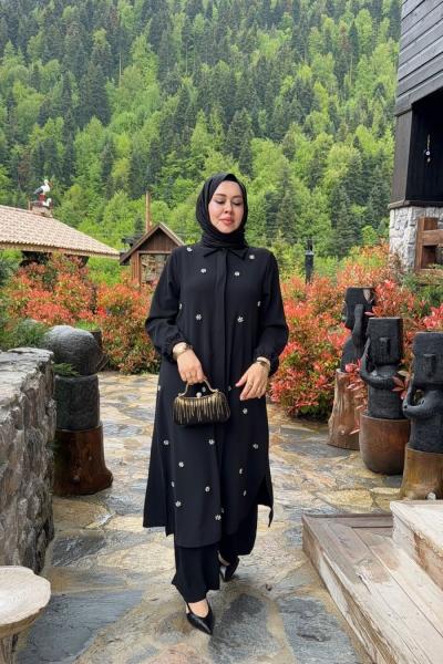 Cemre Takım Siyah Siyah