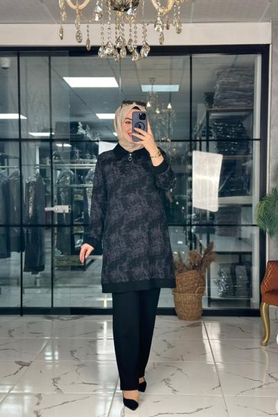 Demet Takım Siyah Siyah