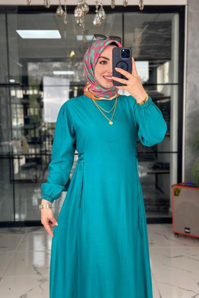 Dina Elbise-Turkuaz Turkuaz