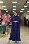 Dubai Abaya-Lacivert Lacivert