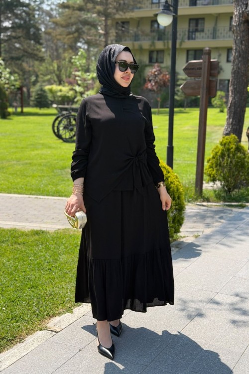 Ece Takım Siyah Siyah