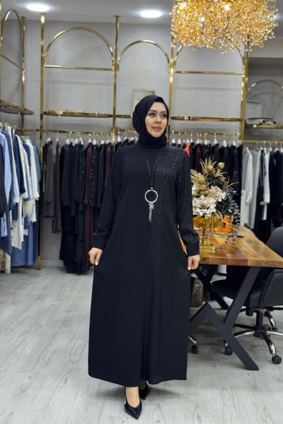Ecem Elbise Siyah Siyah