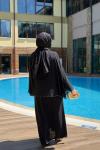 Eliz Abaya Siyah Siyah