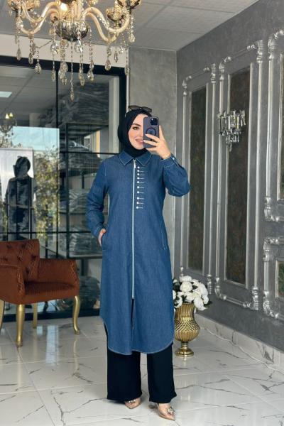 Elvin Kot Kap Koyu Mavi koyu kot