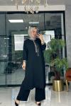 Fulya Pantolon Takım Siyah Siyah