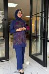 Hande İkili Takım İndigo mavi indigo