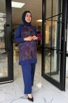Hande İkili Takım İndigo mavi indigo