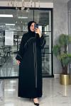 Hicri Abaya-Siyah Siyah