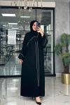 Hicri Abaya-Siyah Siyah