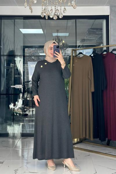 İdil Elbise Antrasit Antrasit