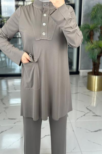 Kübra Takım-Gri Gri