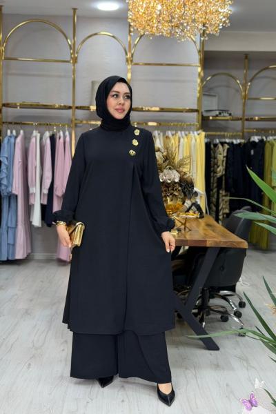 Lara Takım Siyah Siyah