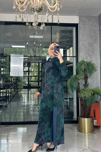 Mahya Elbise-Mavi Yeşil