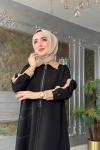 Medine Elbise-Siyah Siyah