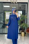 Meram Pantolon Takım İndigo mavi indigo