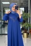 Meram Pantolon Takım İndigo mavi indigo