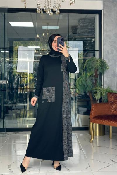 Nare Elbise Antrasit Antrasit