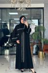 Neşe Abaya Siyah Siyah