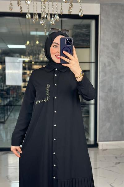 Neslihan Elbise-Siyah Siyah