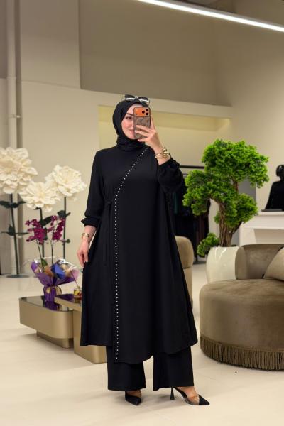 Özge Takım Siyah Siyah