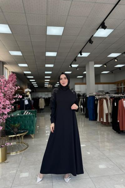 Pelin Elbise-Siyah Siyah