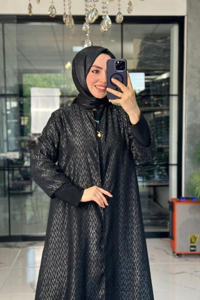 Perihan Abaya-Siyah Siyah